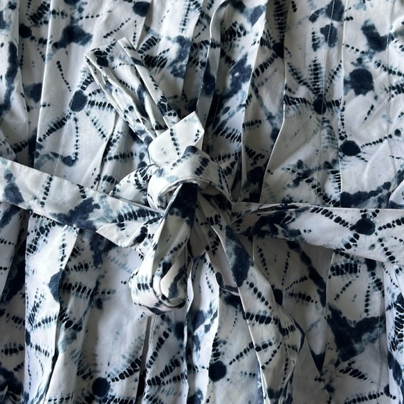 Thakoon anniversary edition dress blue white splatter watercolor pleated dress - Picture 9 of 11